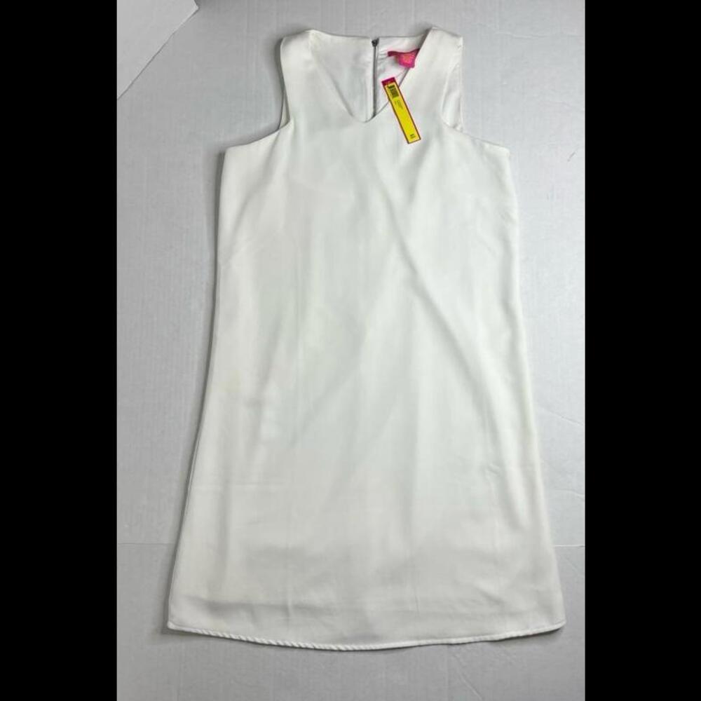 Catherine White Knee Length Dress - Size 6